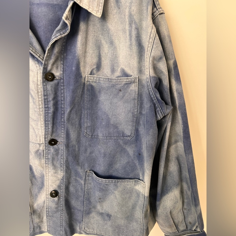 Vintage Blue French Chore Jacket - Picture 3 of 10